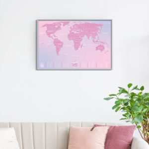 Ξυστός χάρτης "Travel Map®Love World" 60 x 40 εκ